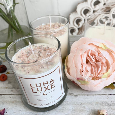 Rocky Rose soy wax candle